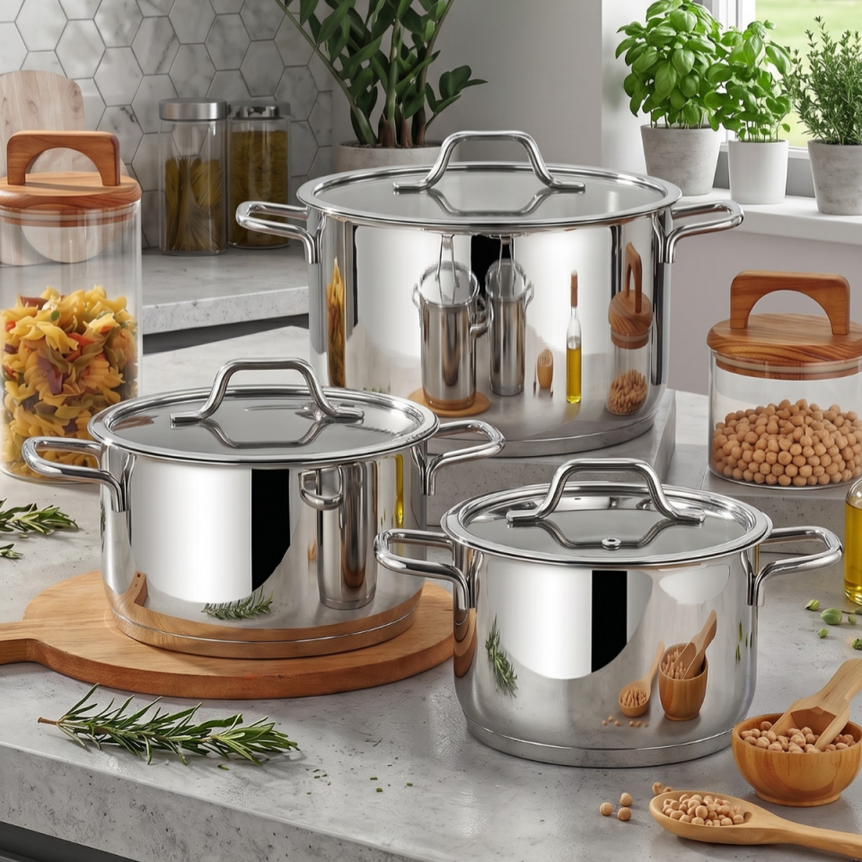 GURME 3'LÜ TENCERE SETİ
